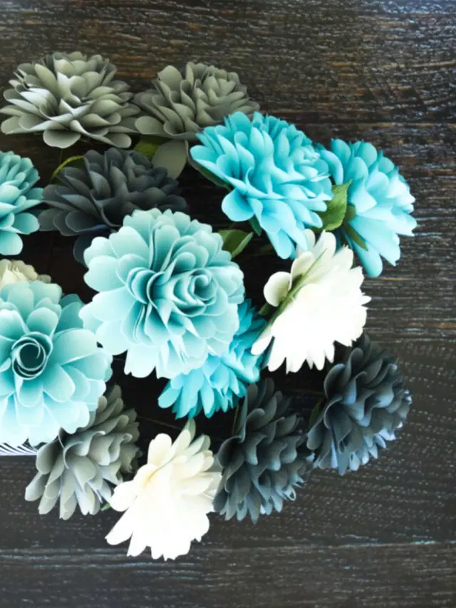 How to Make Paper Dahlia Flowers: Small Paper Flower Tutorial Story