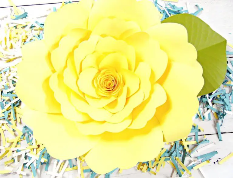Charlotte Paper Rose: Giant Paper Flower Template & Tutorial