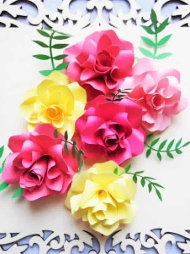In a bed of Paper Roses- How to Make Easy DIY Paper Roses Story