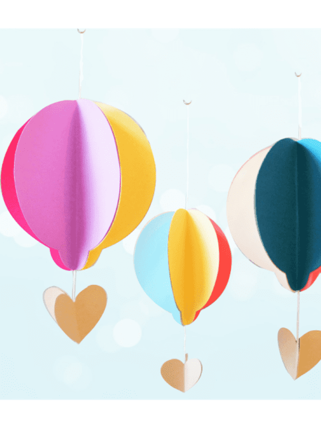 DIY Paper Hot Air Balloon Tutorial Story