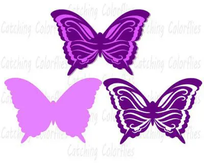 Free Butterfly SVG Cut File: 3D Paper Butterflies