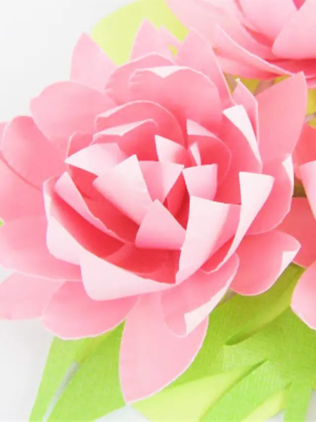 Easy DIY Small Paper Flowers- Lotus Style Story