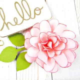 Small Ruffle Dahlia Paper Flower