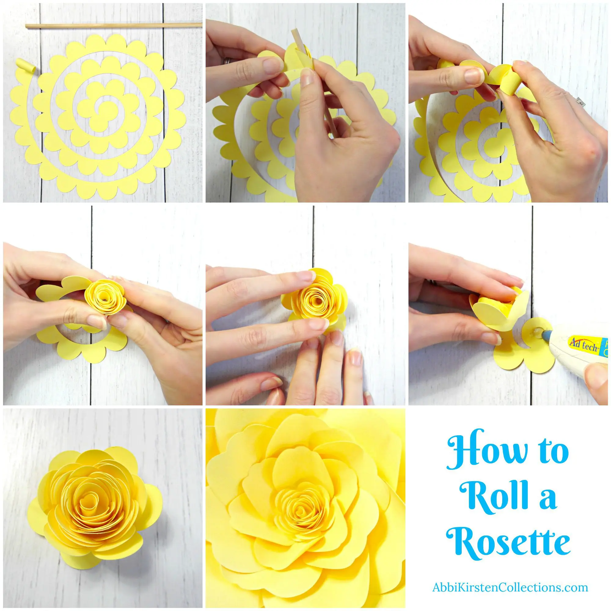 How to make a paper rosette
