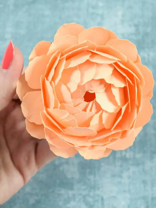 Step by Step Easy Peony Paper Flower Tutorial