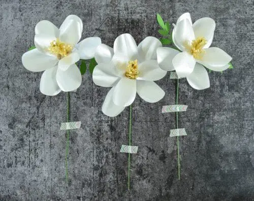 Southern Magnolia Paper Flower Template - Step by Step DIY Tutorial