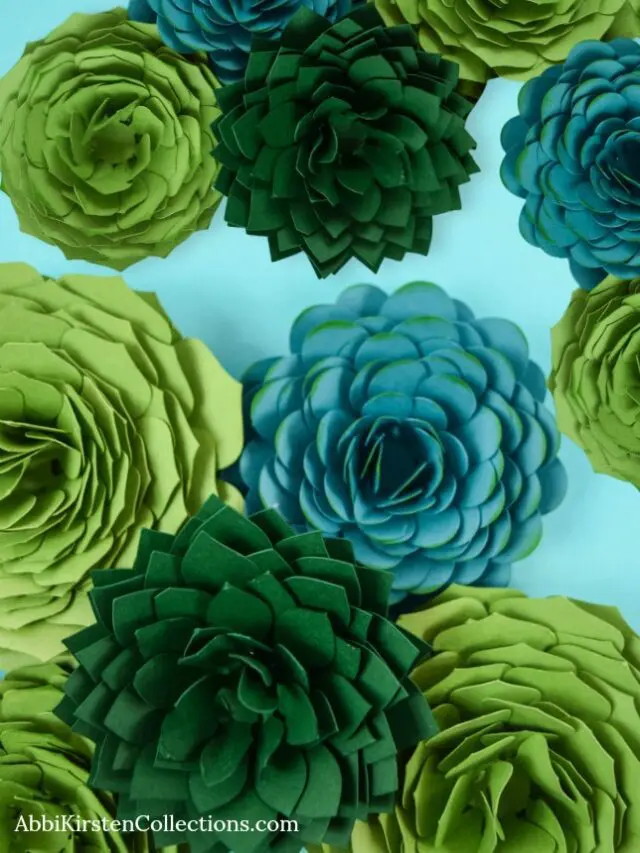 paper succulent flowers