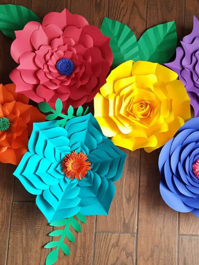 Free Giant Paper Flower Template Story