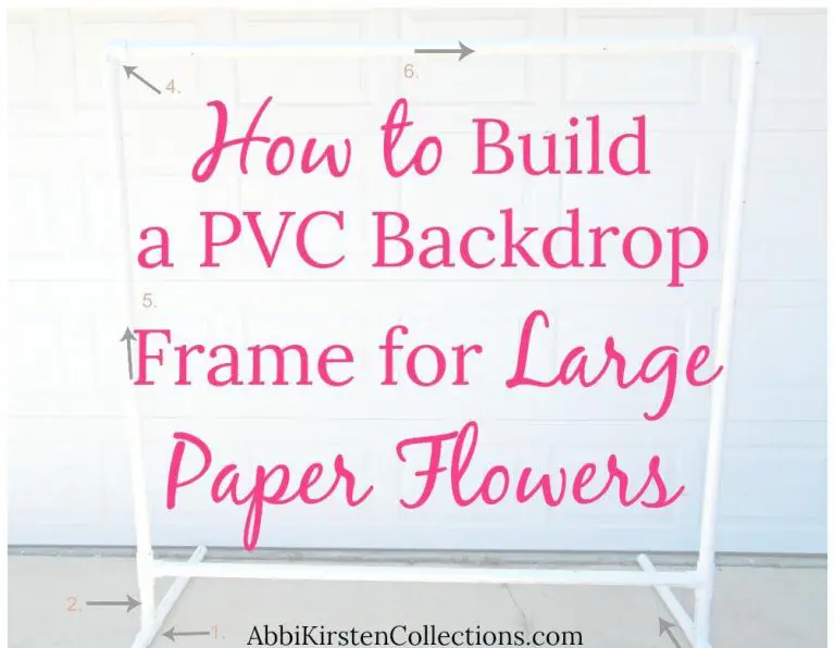DIY PVC backdrop tutorial