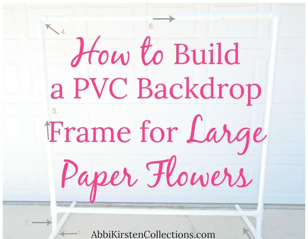 DIY PVC backdrop tutorial