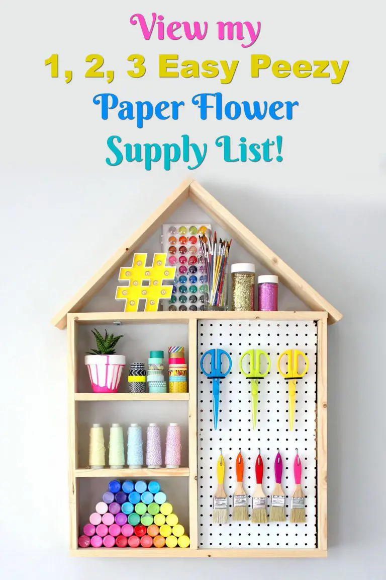 How to make your own paper flowers.