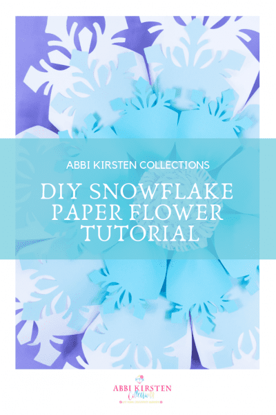 large paper snowflake tutorial