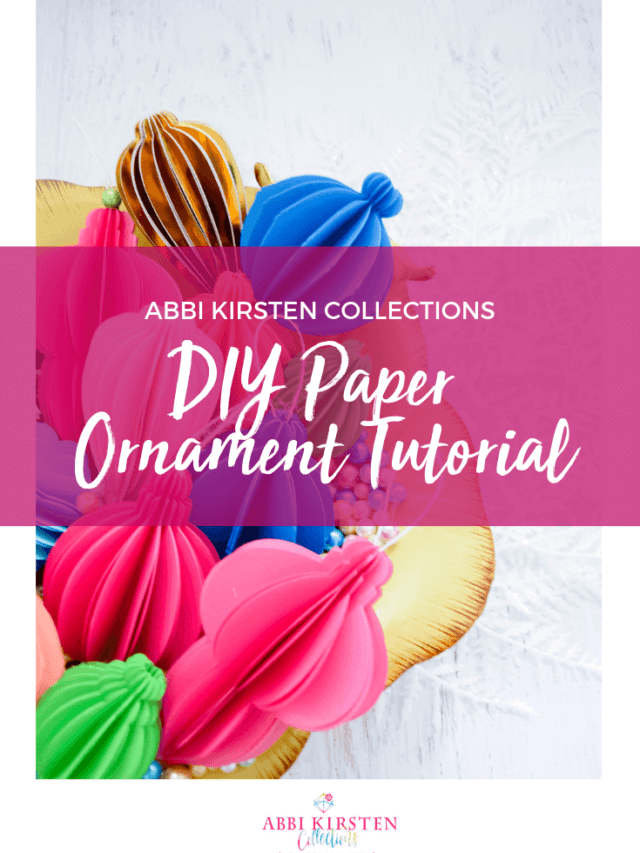 Easy 3D Paper Christmas Tree Ornament Tutorial with Templates Story