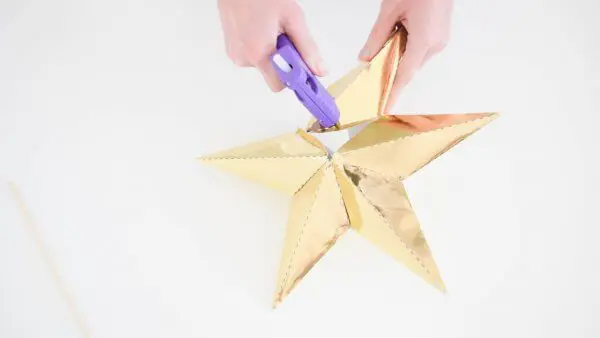 DIY Paper Christmas Tree Star Topper