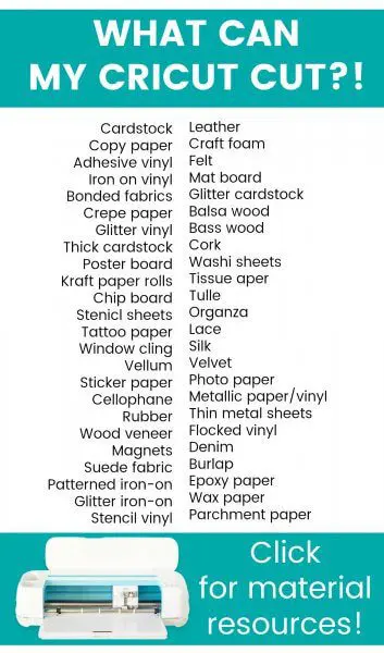 What can my Cricut cut? List of 40+ materials you can cut with your Cricut machine!