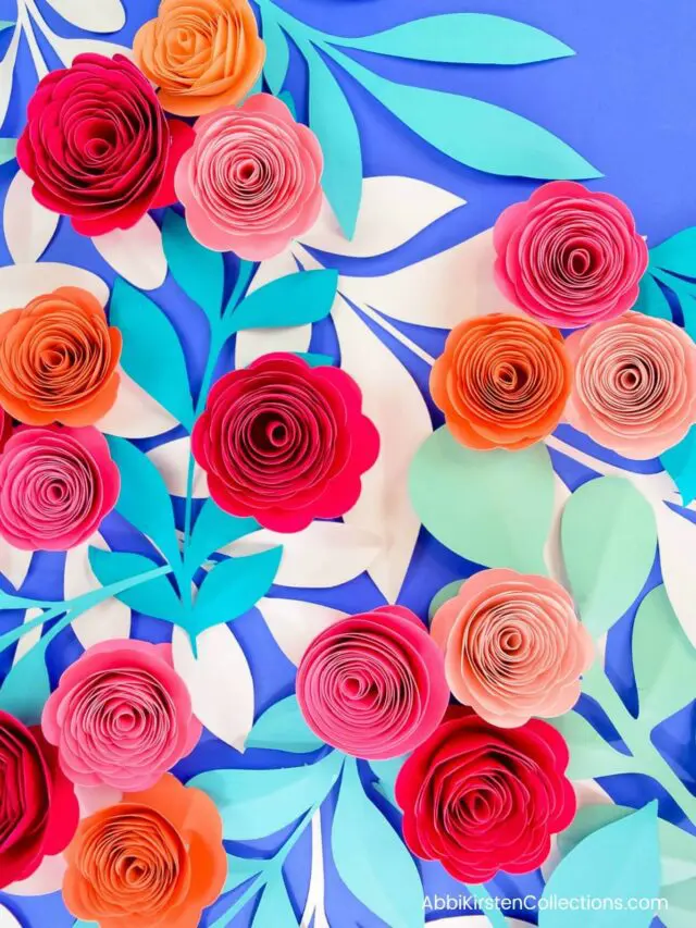 DIY paper rosette flowers