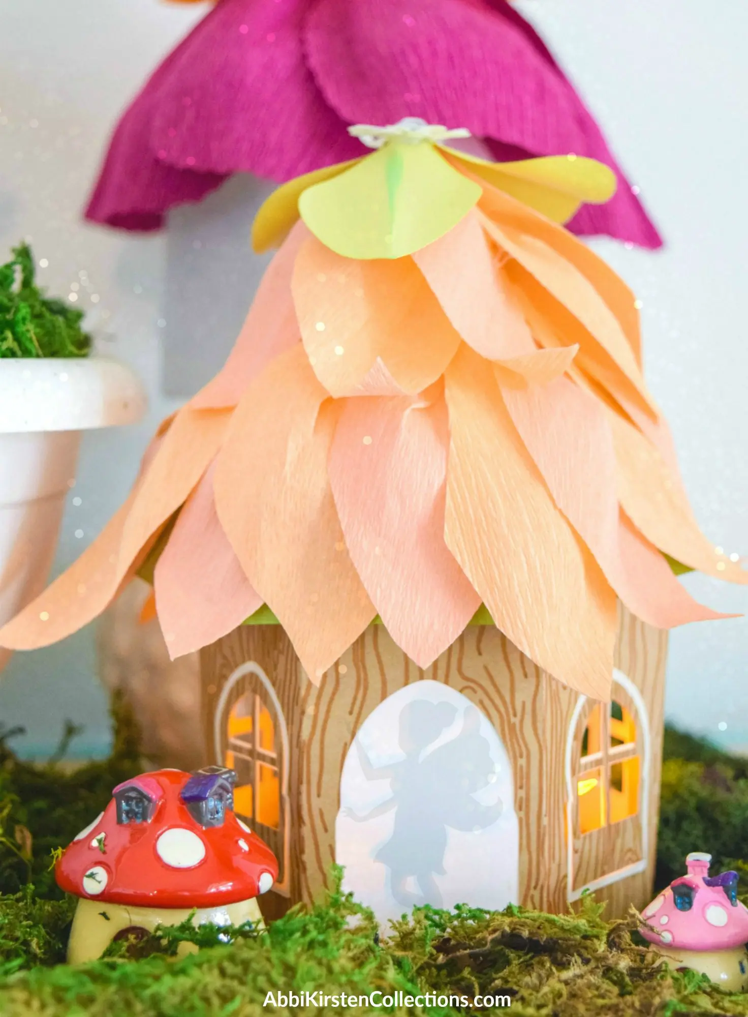 DIY Fairy House Craft: Paper Fairy House Luminaries Story