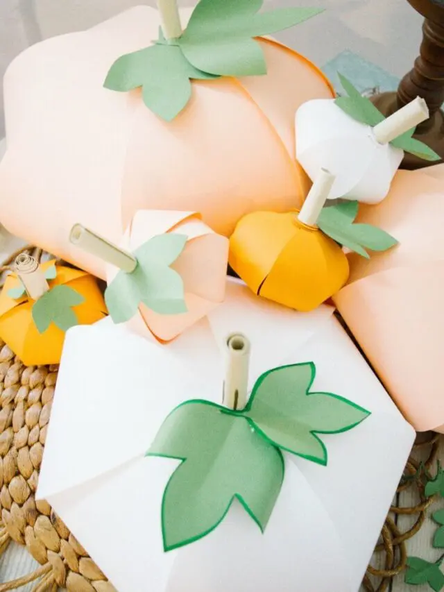 DIY Paper Pumpkin Craft: Free Templates Story