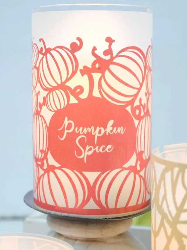 DIY Fall Candle Wraps With Cricut: Fall and Thanksgiving Table Decoration Ideas Story