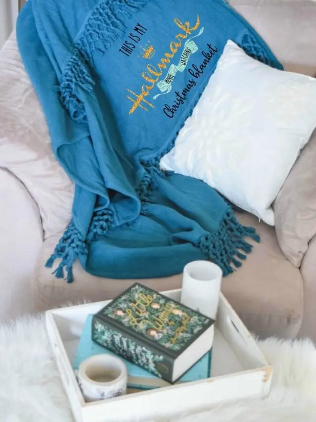 DIY Hallmark movie Christmas blanket gift