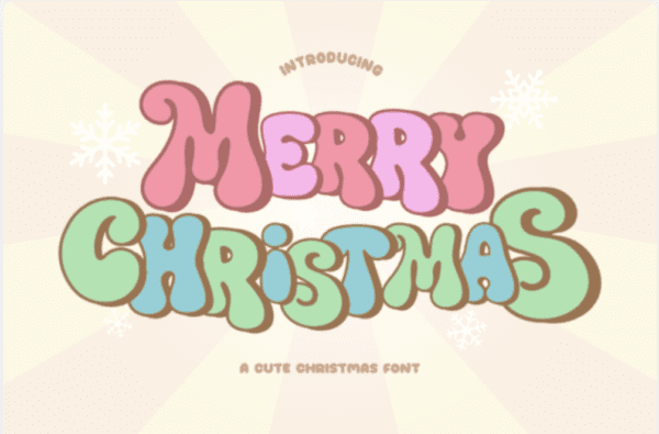Merry Christmas font