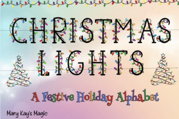 Christmas Lights alphabet font