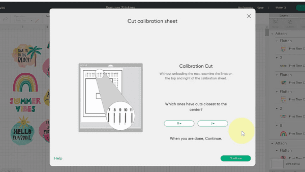 Calibrating your Cricut machine for Print Then Cut.