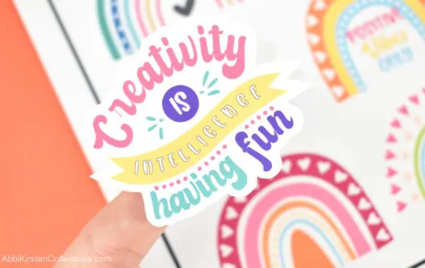 Free sticker printable images for Cricut.