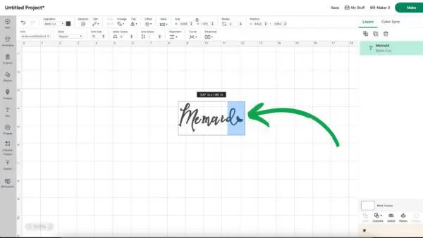 Shows how to add glyphs when uploading fonts to Cricut.