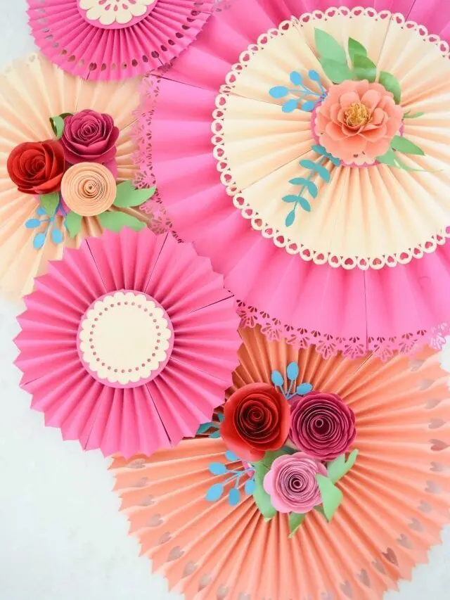 How to Easily Make Paper Rosette Fans Story
