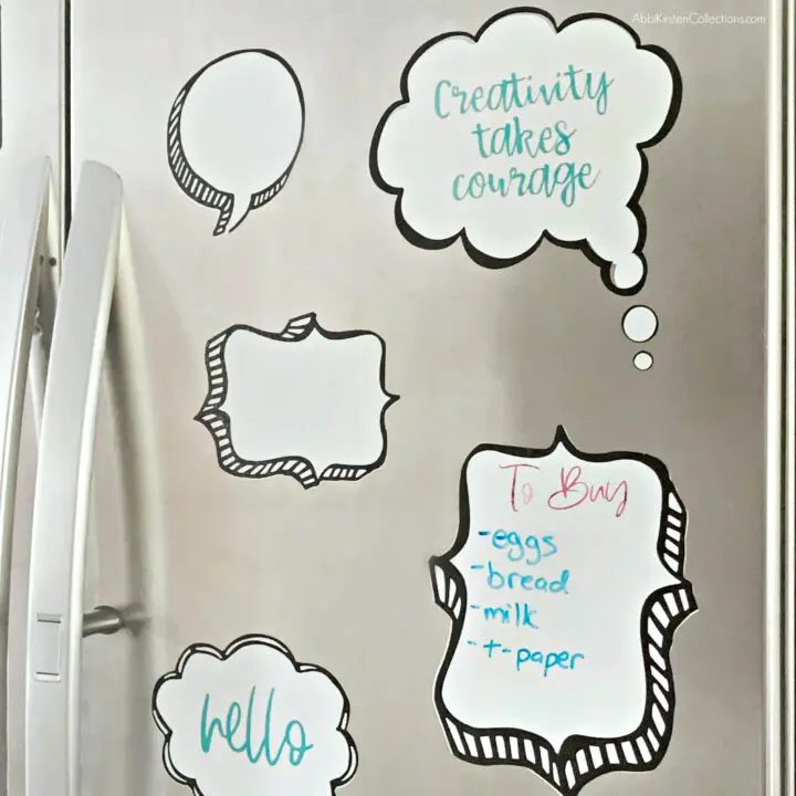 DIY Vinyl Speech Bubbles