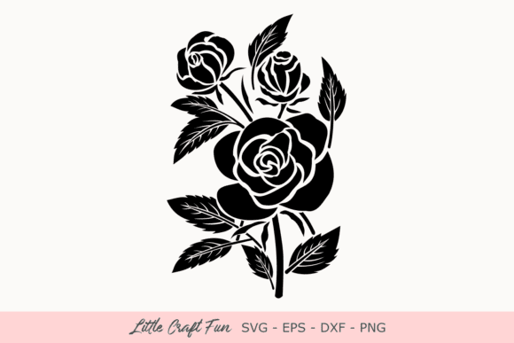 Rose silhouette SVG