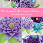 DIY Giant Amaryllis Paper Flowers – Templates and Tutorial