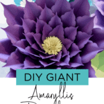 DIY Giant Amaryllis Paper Flowers – Templates and Tutorial