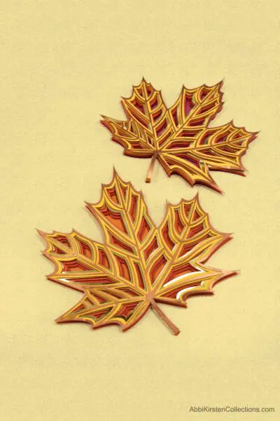 This gorgeous fall leaf mandala SVG is perfect for making layered paper mandala crafts.