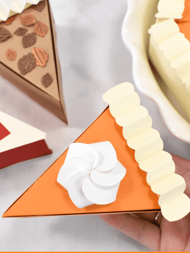 DIY Pumpkin Pie Boxes – Thanksgiving Favor Treat Box Templates Story