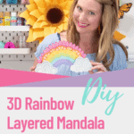 3D Rainbow Layered Mandala Paper Craft