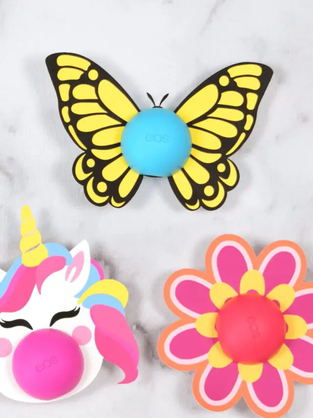 Free Eos Lip Balm Printables – Unicorn, Flower, and Butterfly Templates Story
