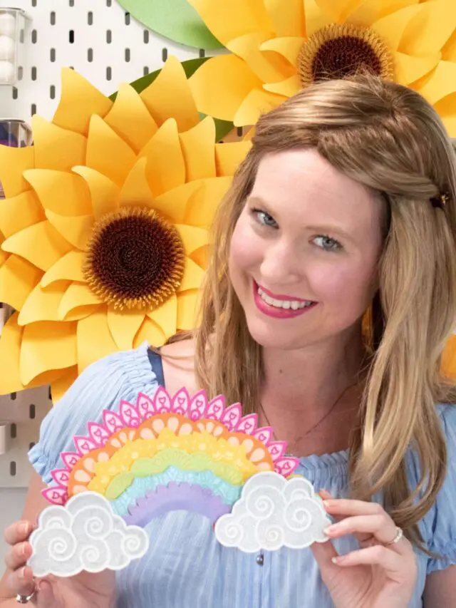 3D Rainbow Mandala Paper Craft Story