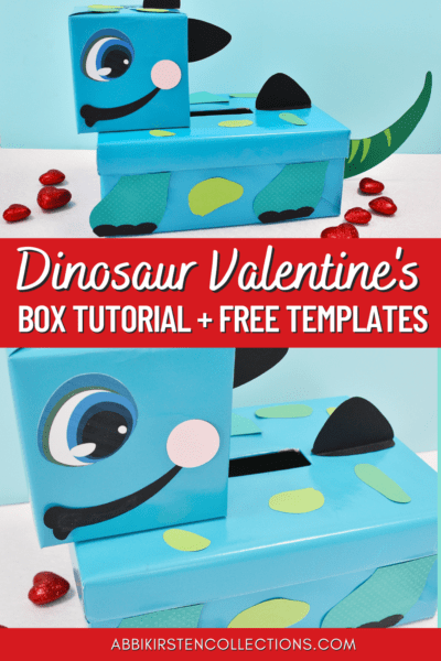 Get your free dinosaur valentine box templates, including embellishment ideas, by signing up for my Freebies vault!