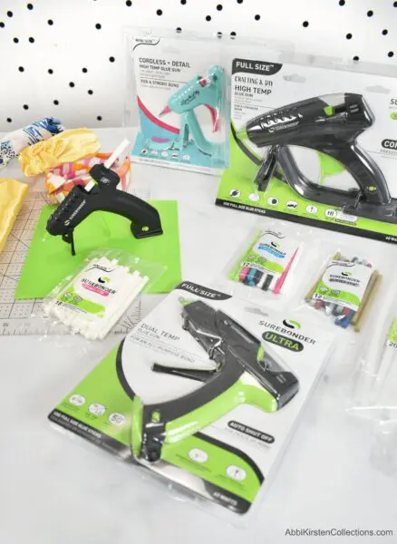 Surebonder makes glue guns in multiple formats including corded, heavy use, and cordless minis.