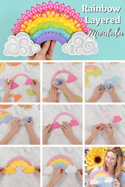 Layered mandala paper craft tutorial. 