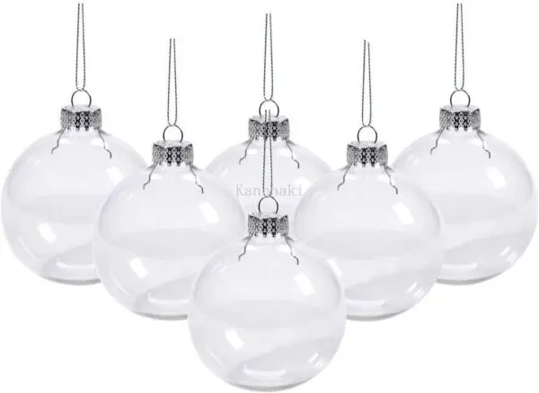 Clear ornaments for crafts