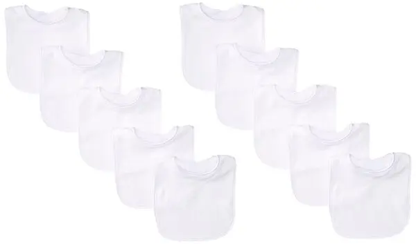 Plain baby bibs for crafts. 