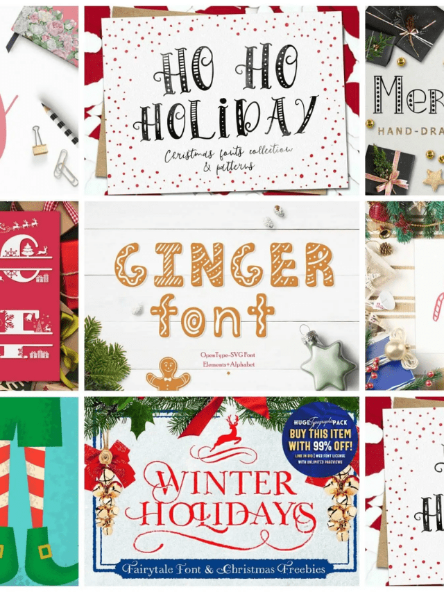 30 Best Christmas Fonts for Cricut Design Space Cover Image