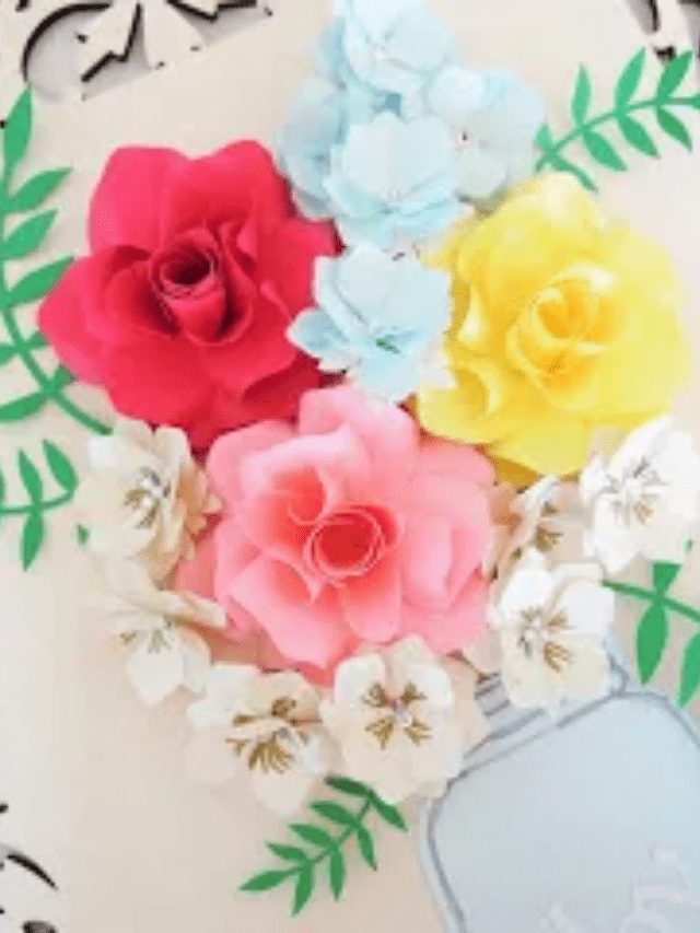 3D Paper Flower Wall Art- Home Wall Decor Story