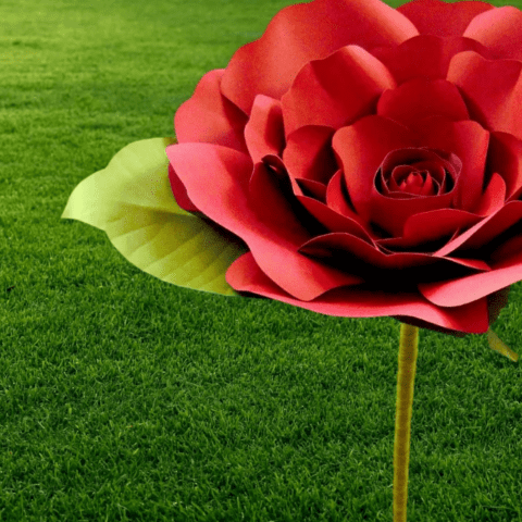 _DIY Flower Stem How to Make Giant Paper Flower Stem Cover Image
