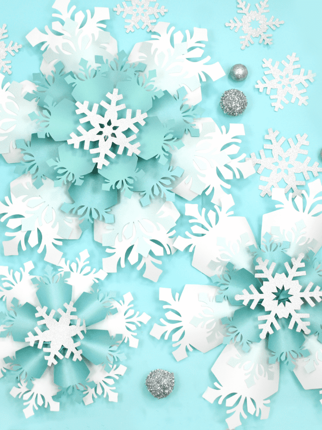 Giant Paper Snowflake Tutorial with Snowflake Templates Cover Image