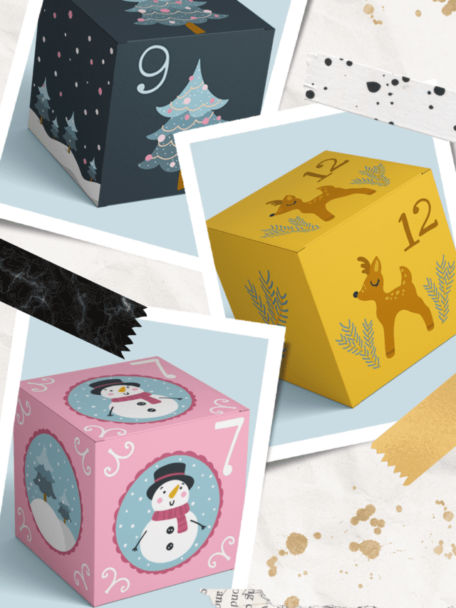 25 Days of Christmas Advent Calendar Printable Boxes – Free Templates Story