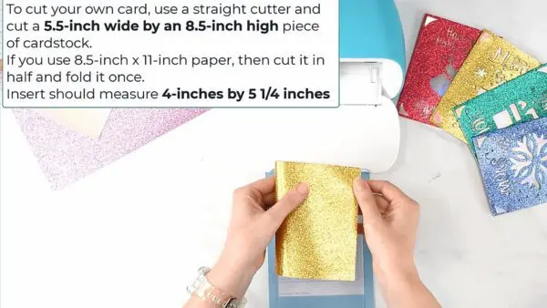 How to make your own card inserts for the Cricut Joy machine.